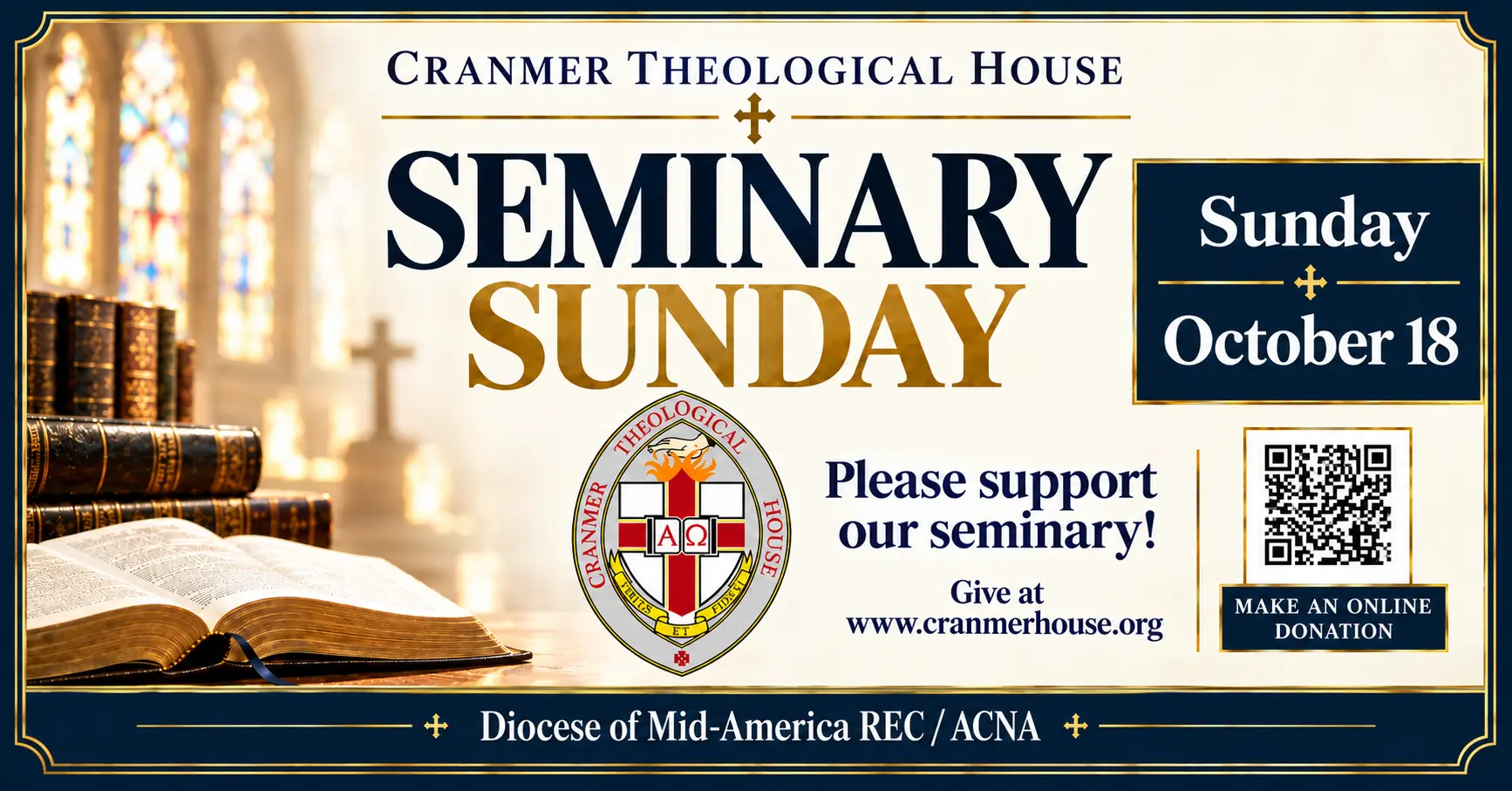 Cranmer Seminary Sunday Announcement